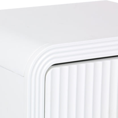 Κομοδίνο Zeplen MDF σε Λευκή Απόχρωση 40x30x53