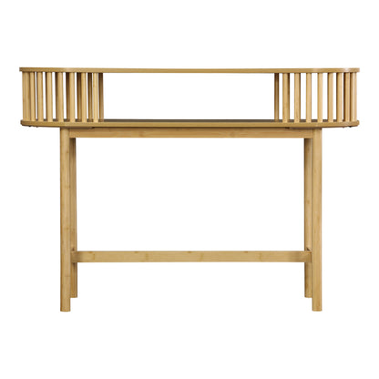 Κονσόλα Nodial MDF/Bamboo σε Φυσική Απόχρωση 120x39x85