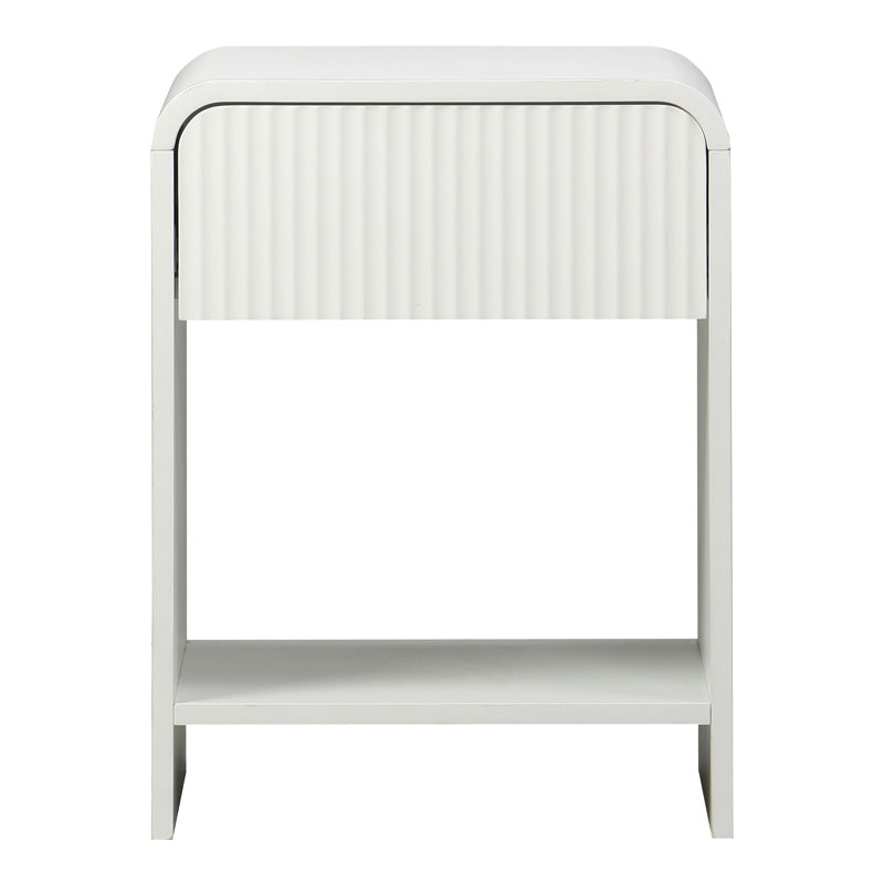 Κομοδίνο Zeplen MDF σε Λευκή Απόχρωση 40x40x53