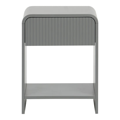 Κομοδίνο Zeplen MDF σε Γκρι Απόχρωση 40x40x53