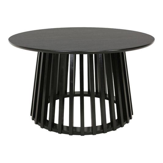 Τραπέζι Σαλονιού Domonic MDF σε Μαύρη Απόχρωση Φ80x45