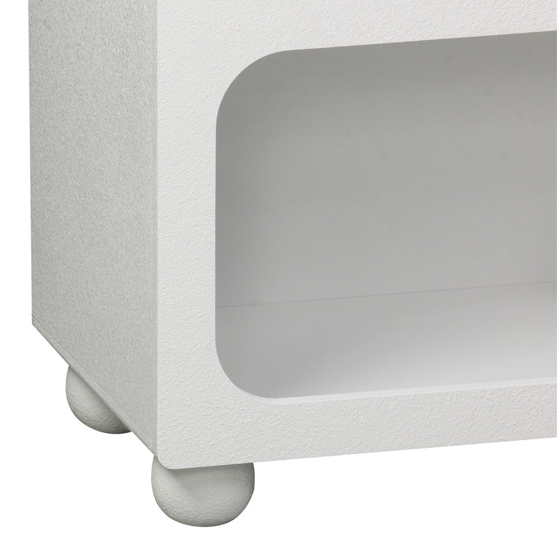 Μπουφές Emersi με Ράφια MDF σε Λευκή Απόχρωση 164x34x76