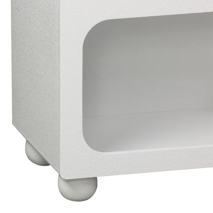 Μπουφές Emersi με Ράφια MDF σε Λευκή Απόχρωση 164x34x76