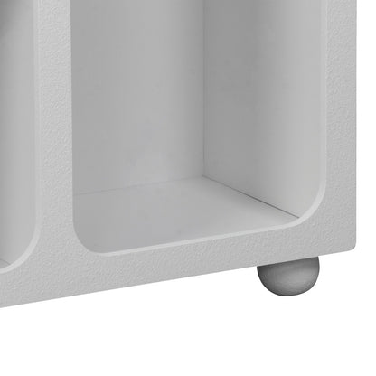 Μπουφές Emersi με Ράφια MDF σε Λευκή Απόχρωση 164x34x76