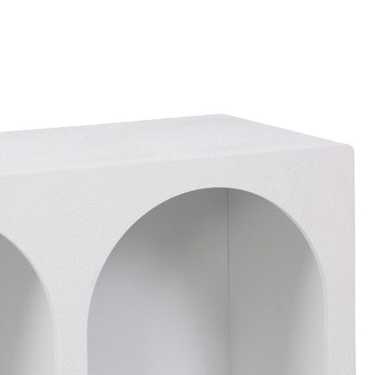 Μπουφές Emersi με Ράφια MDF σε Λευκή Απόχρωση 120x35x76