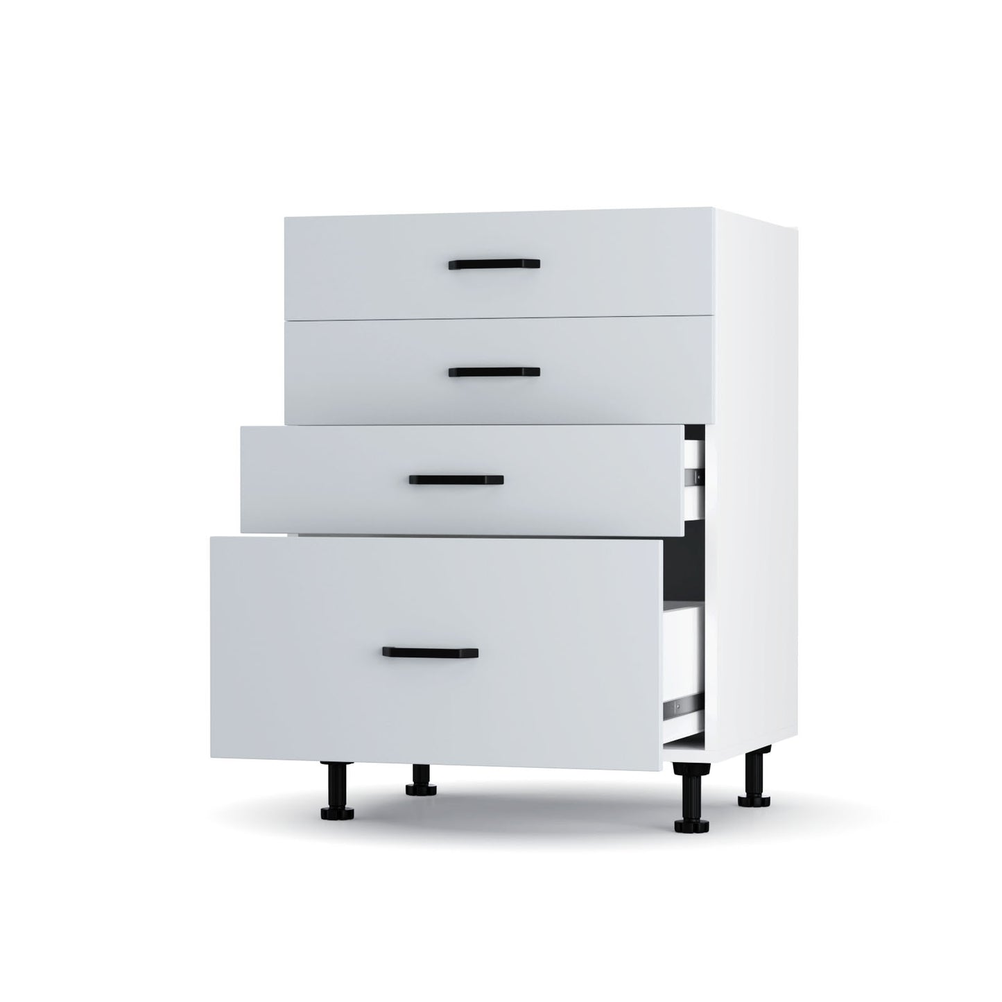 Modest Κάτω Ντουλάπι Συρταριέρα Γκρι 60x48x82