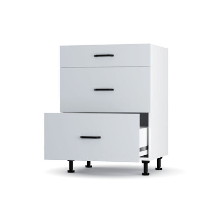 Modest Κάτω Ντουλάπι Συρταριέρα Γκρι 60x48x82