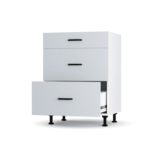 Modest Κάτω Ντουλάπι Συρταριέρα Γκρι 60x48x82