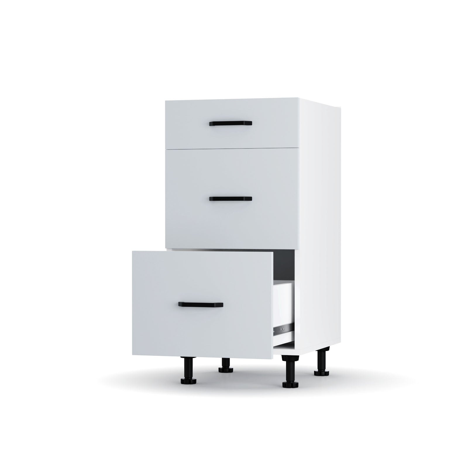 Modest Κάτω Ντουλάπι Συρταριέρα Γκρι 40x48x82