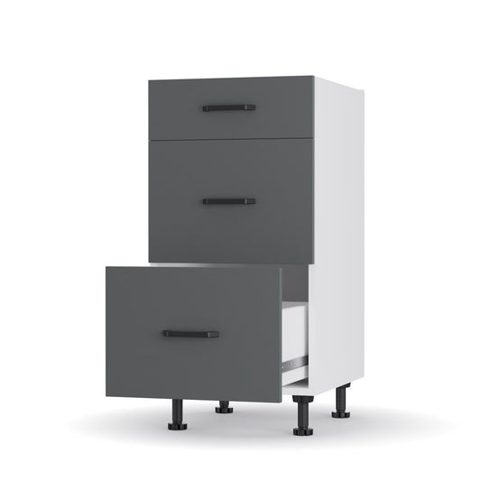 Modest Κάτω Ντουλάπι Συρταριέρα Ανθρακί 40x48x82