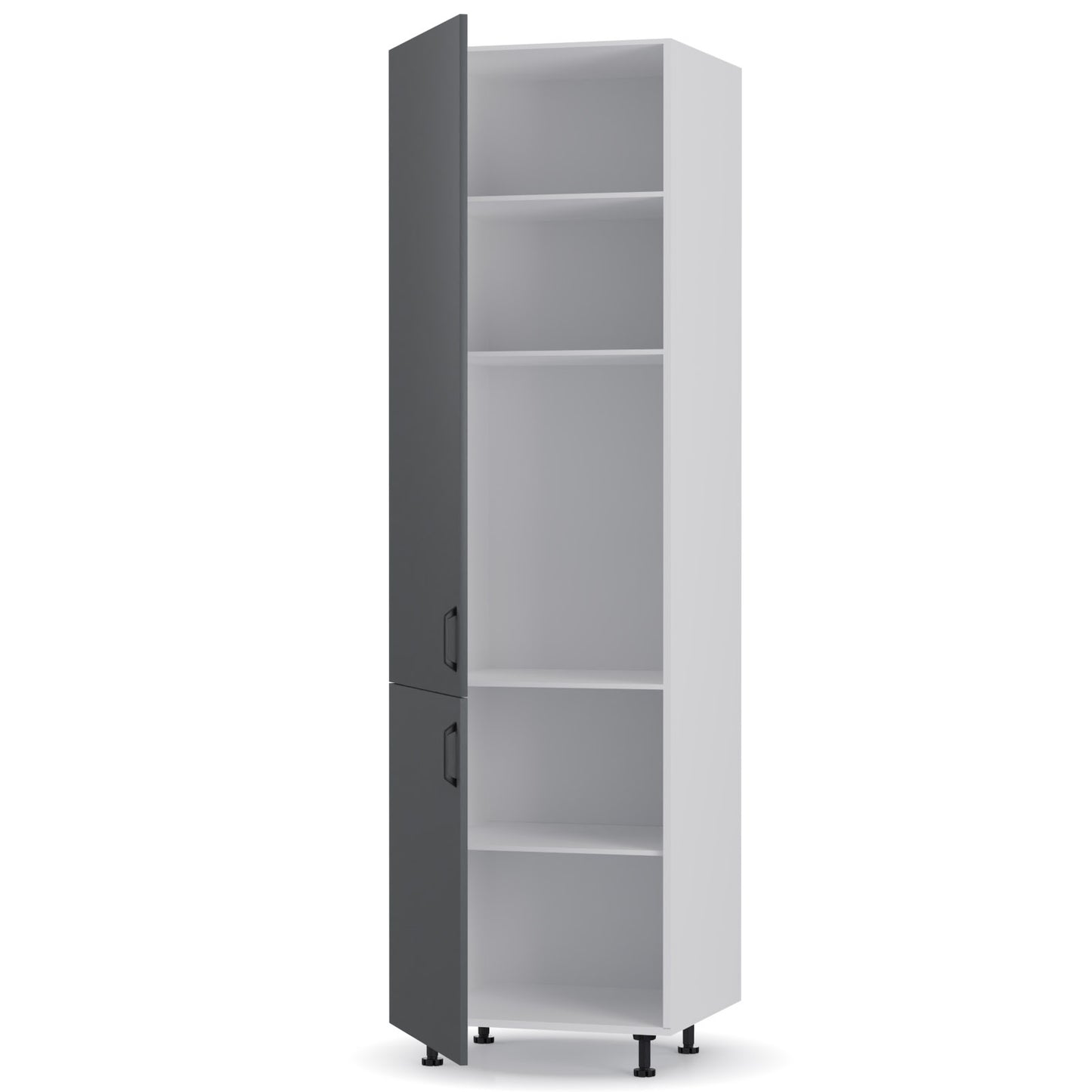 Modest Στήλη Κουζίνας Ανθρακί 60x57x214