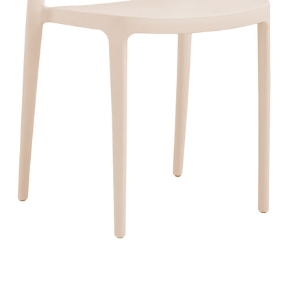 Καρέκλα Amvroan Στοιβαζόμενη με UV Protection Cappuccino PP 51x49x79.5