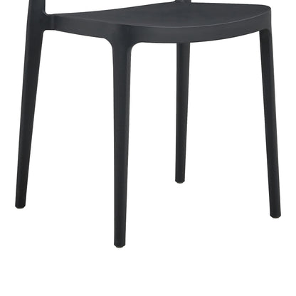 Καρέκλα Amvroan Στοιβαζόμενη με UV Protection Ανθρακί PP 51x49x79.5