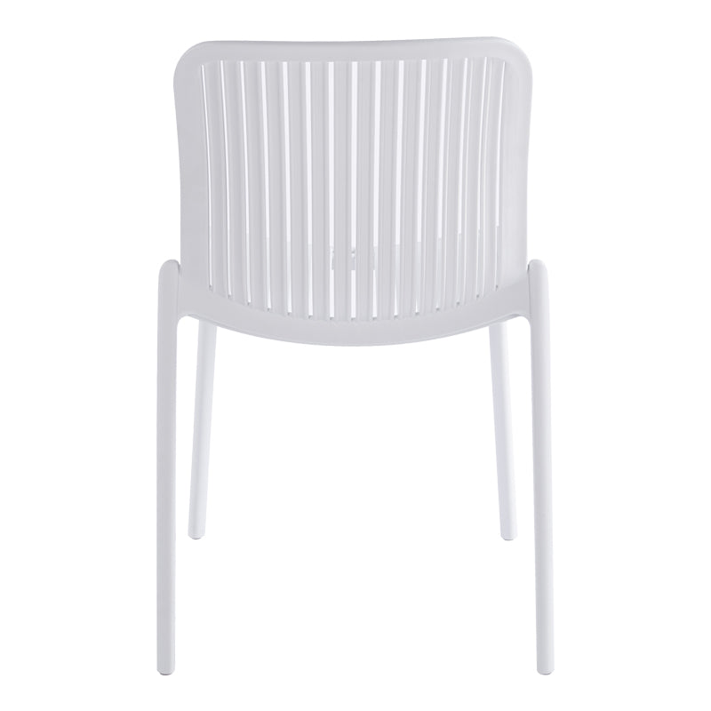 Καρέκλα Teragi Στοιβαζόμενη PP με UV Protection Λευκή 58x43.5x82
