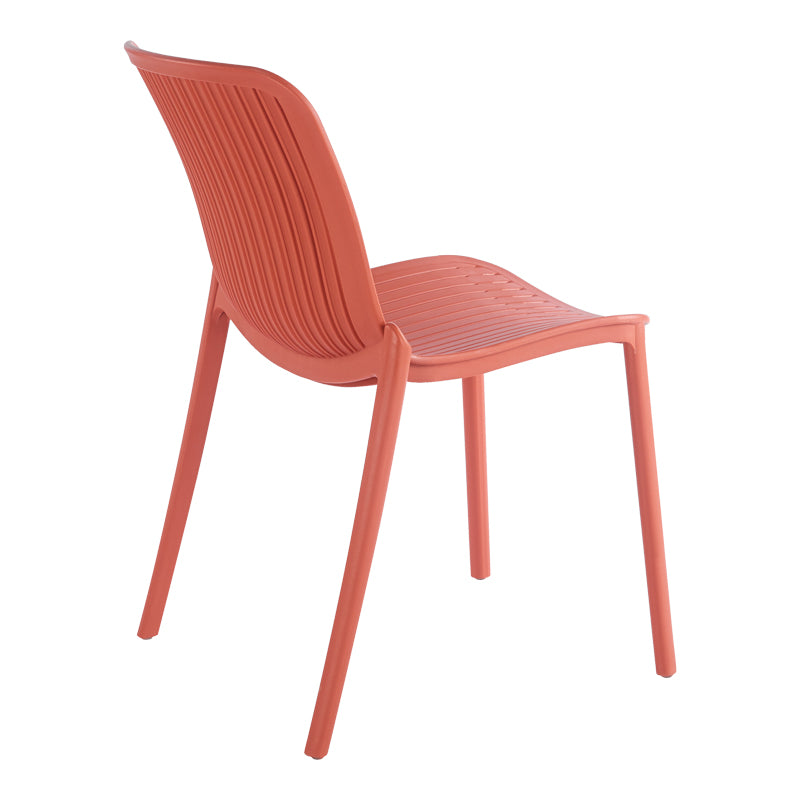 Καρέκλα Teragi Στοιβαζόμενη PP με UV Protection Terracotta 58x43.5x82