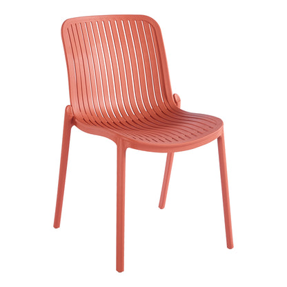 Καρέκλα Teragi Στοιβαζόμενη PP με UV Protection Terracotta 58x43.5x82