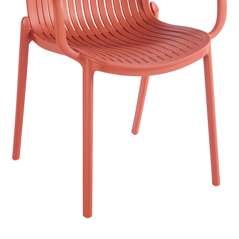 Πολυθρόνα Teragi Στοιβαζόμενη PP με UV Protection Terracotta 59x57x82