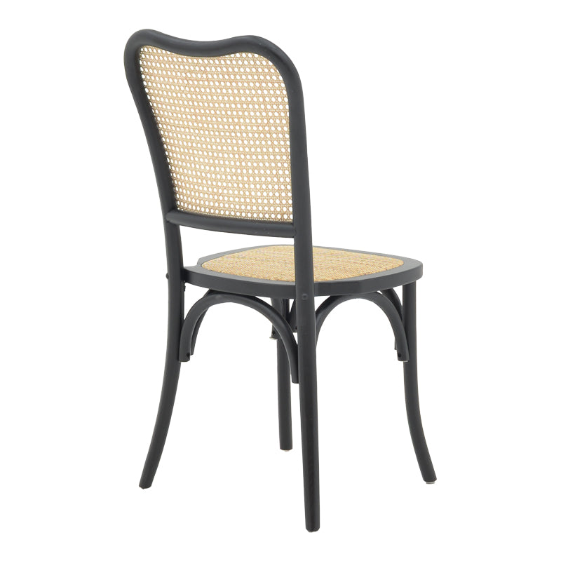 Καρέκλα Zozele Φυσικό Rattan PE-Μαύρο Toon Wood 45x51x88