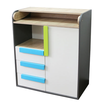 Αλλαξιέρα Μωρού Alex Γραφίτης-Σονόμα-Λευκό με Συρτάρια 84x37x94