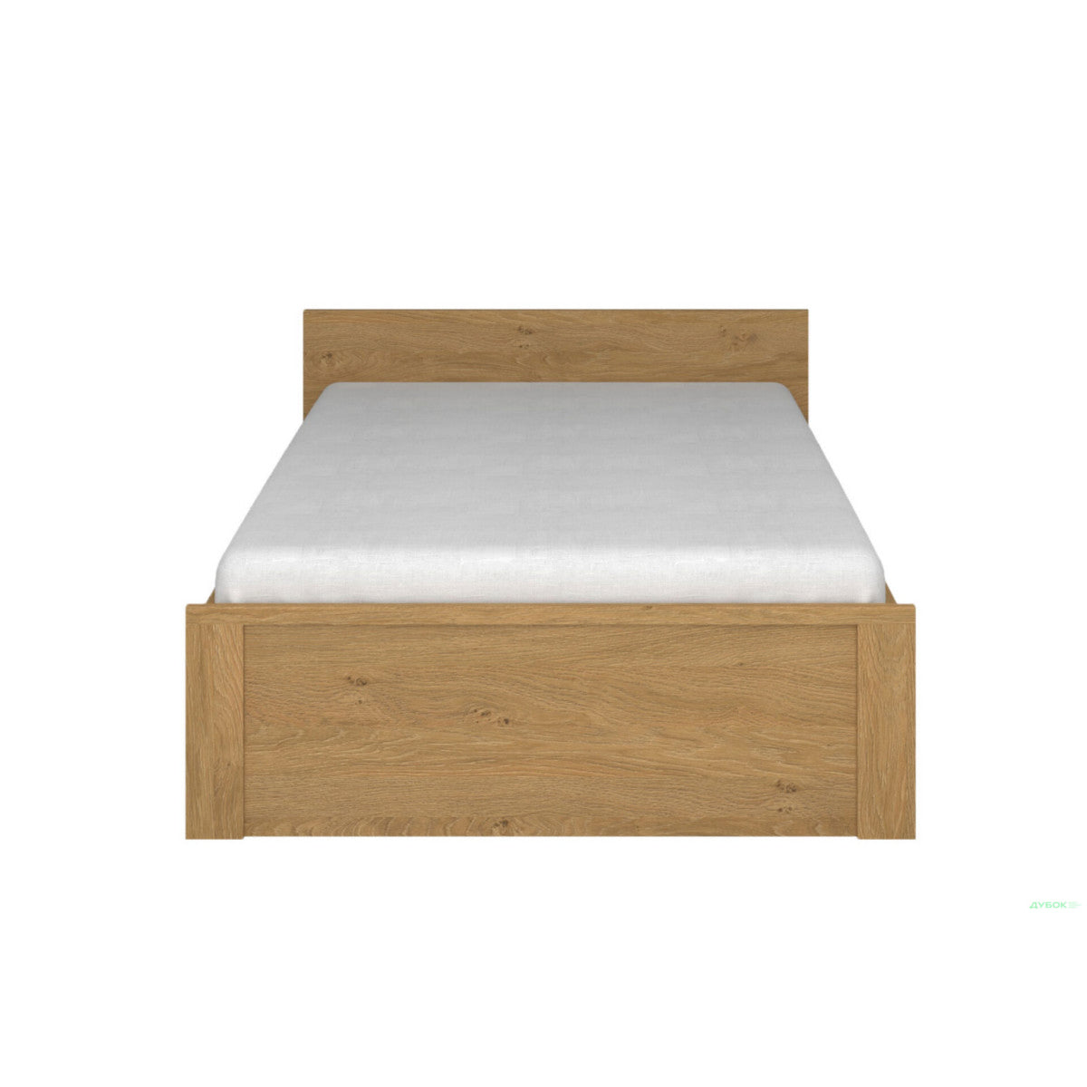 Κρεβάτι Pavi Ημίδιπλο Βελανιδιά με Πάτωμα 120x200εκ