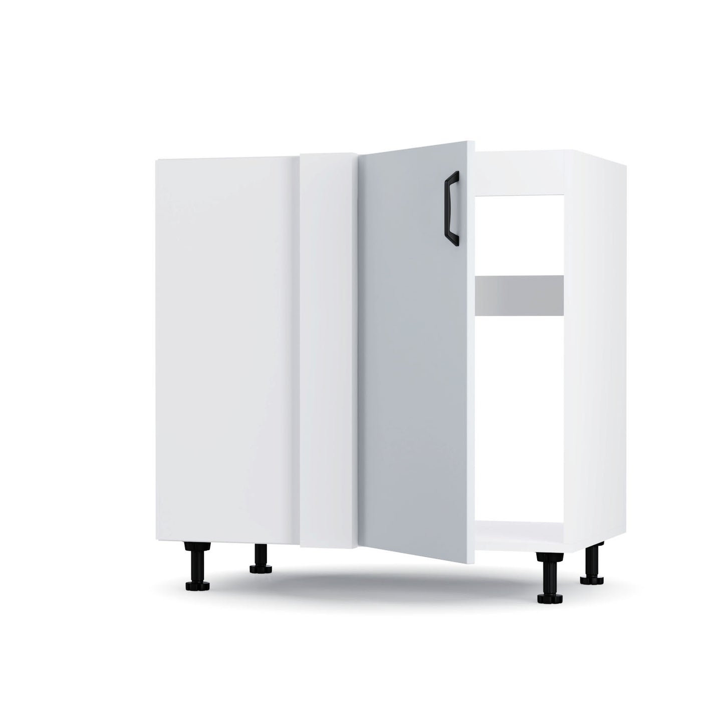 Modest Κάτω Γωνιακό Ντουλάπι Γκρι 80x48x82