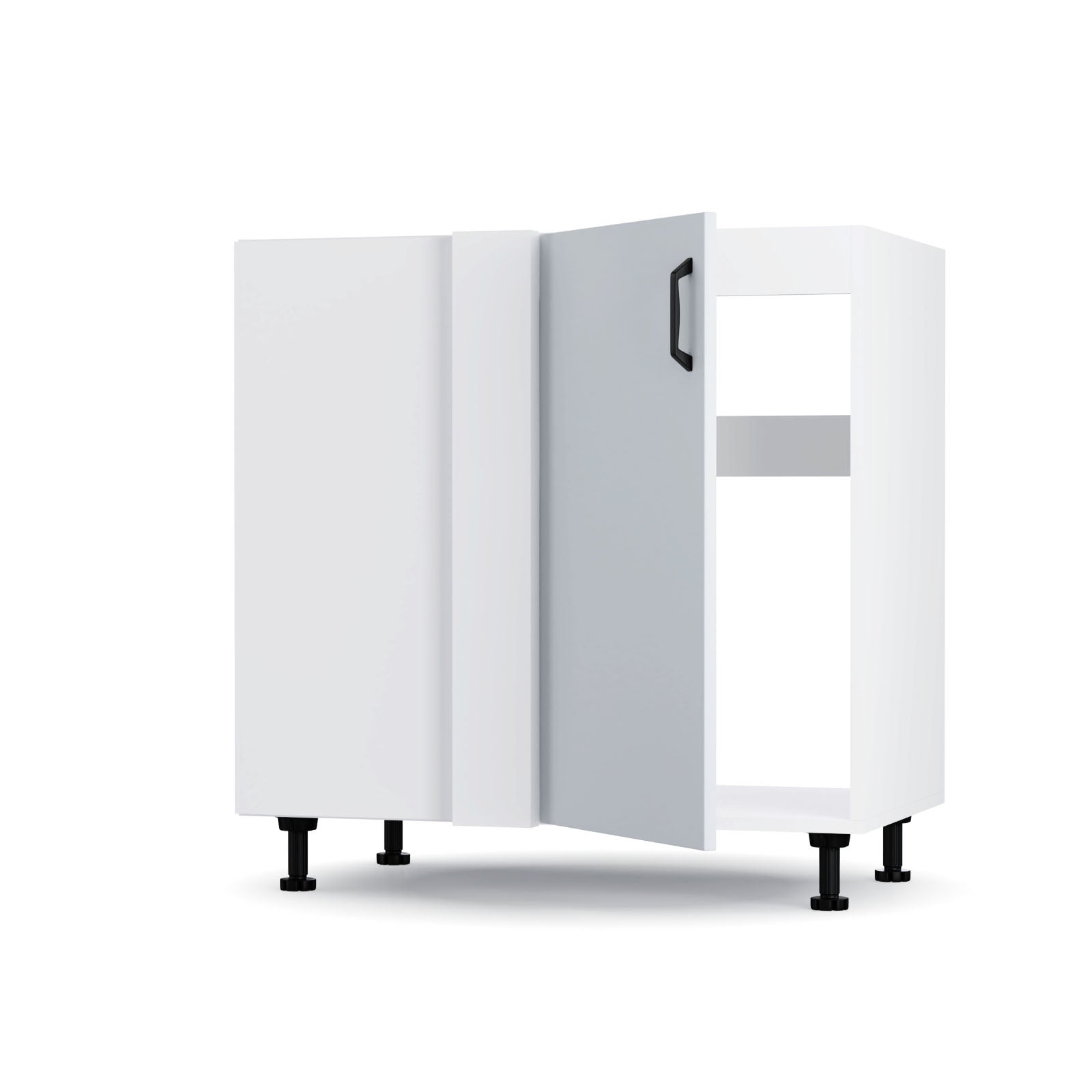 Modest Κάτω Γωνιακό Ντουλάπι Γκρι 80x48x82