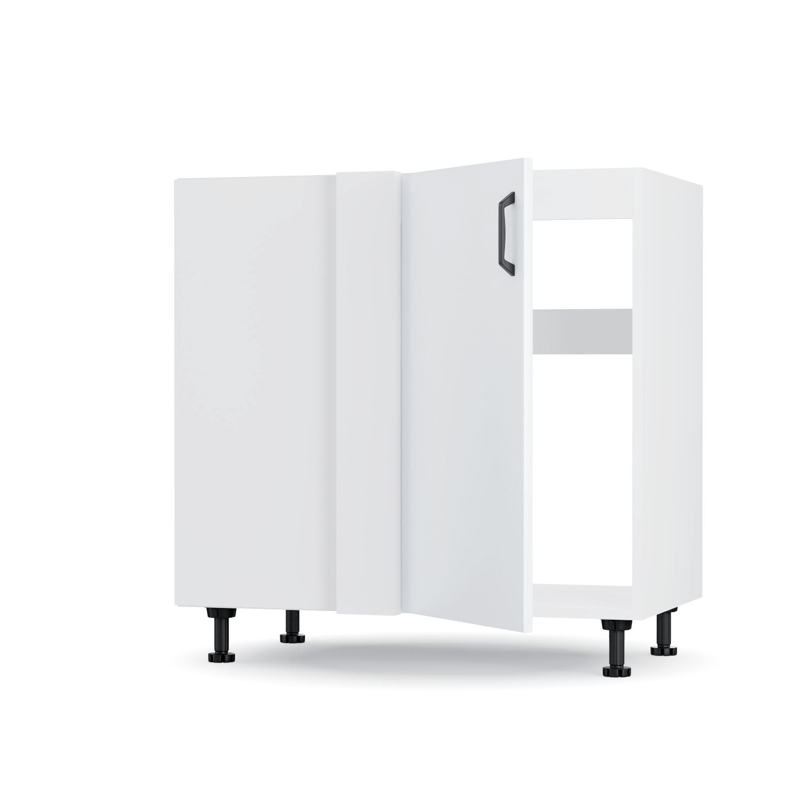 Modest Κάτω Γωνιακό Ντουλάπι Λευκό 80x48x82