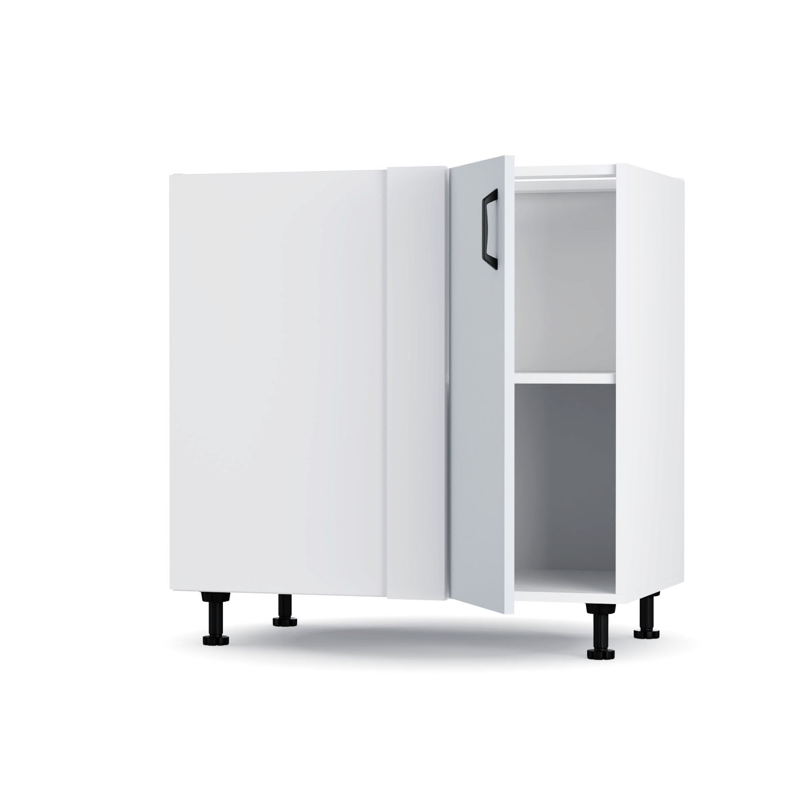 Modest Κάτω Γωνιακό Ντουλάπι Γκρι 80x48x82