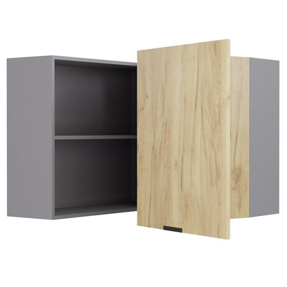 Craft Πάνω Ντουλάπι Γωνιακό Χρυσό Δρυς 60-60x30x72