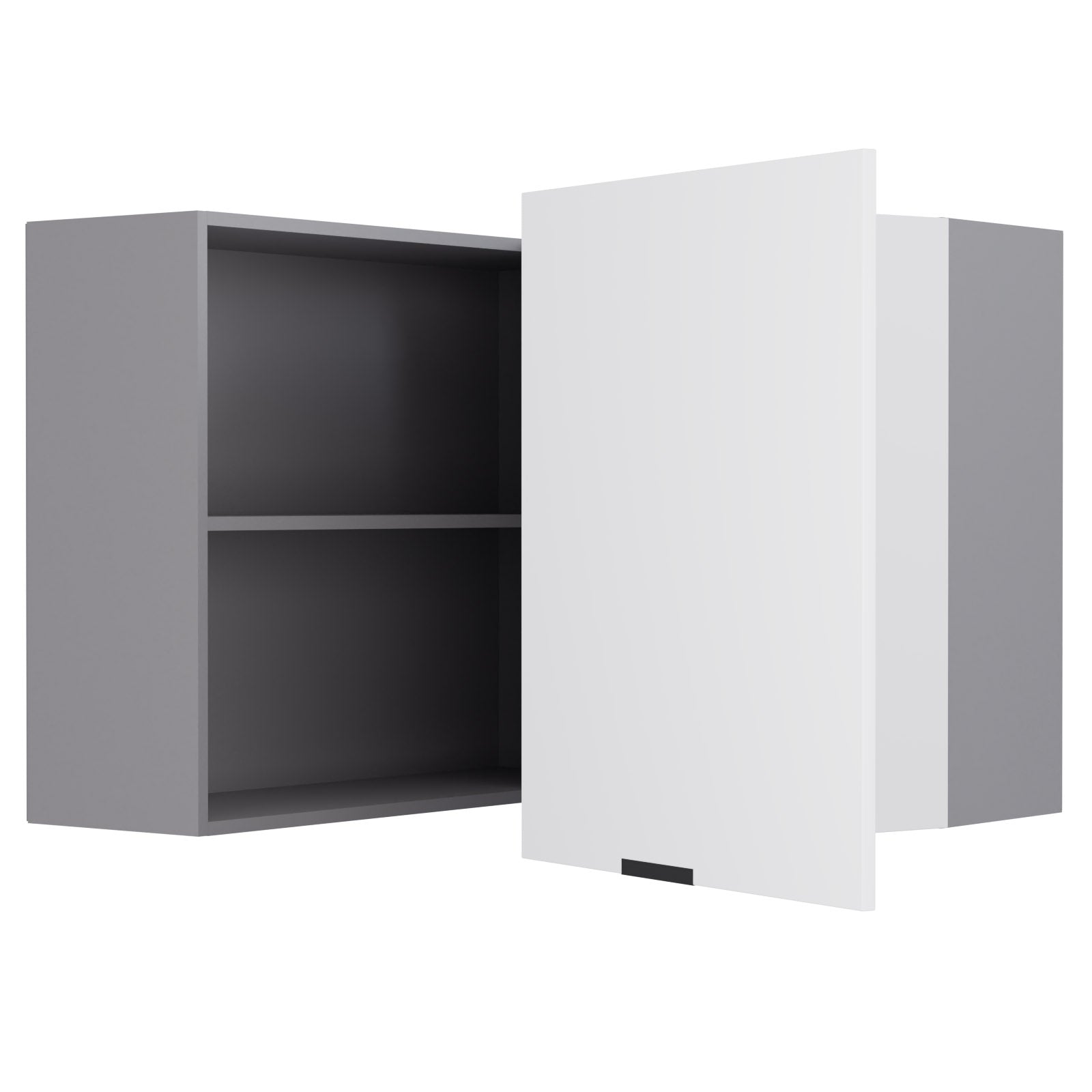 Craft Πάνω Ντουλάπι Γωνιακό Λευκό 60-60x30x72