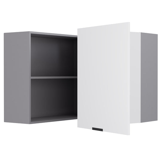 Craft Πάνω Ντουλάπι Γωνιακό Λευκό 60-60x30x72