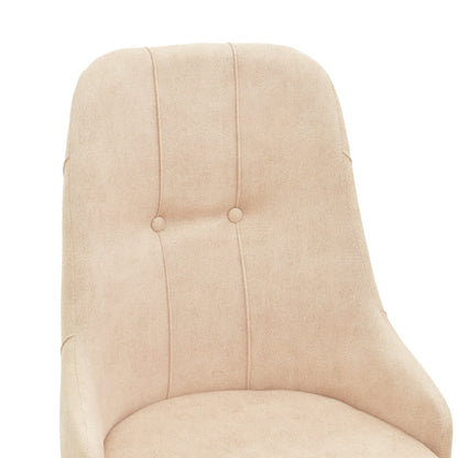 Καρέκλα Elif Εκρού Ύφασμα-Καρυδί Πόδι 46X50X97