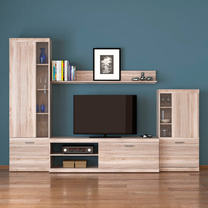 Σύνθεση Τηλεόρασης Marta 283x51.6x200 Sonoma