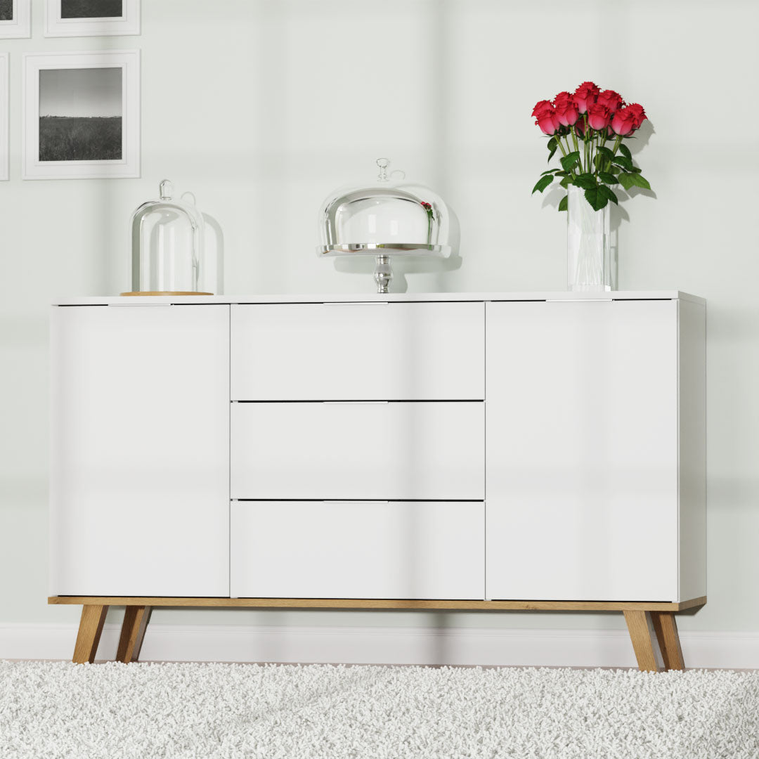 Μπουφές Neptune Λευκό-Σονόμα 138x40x82