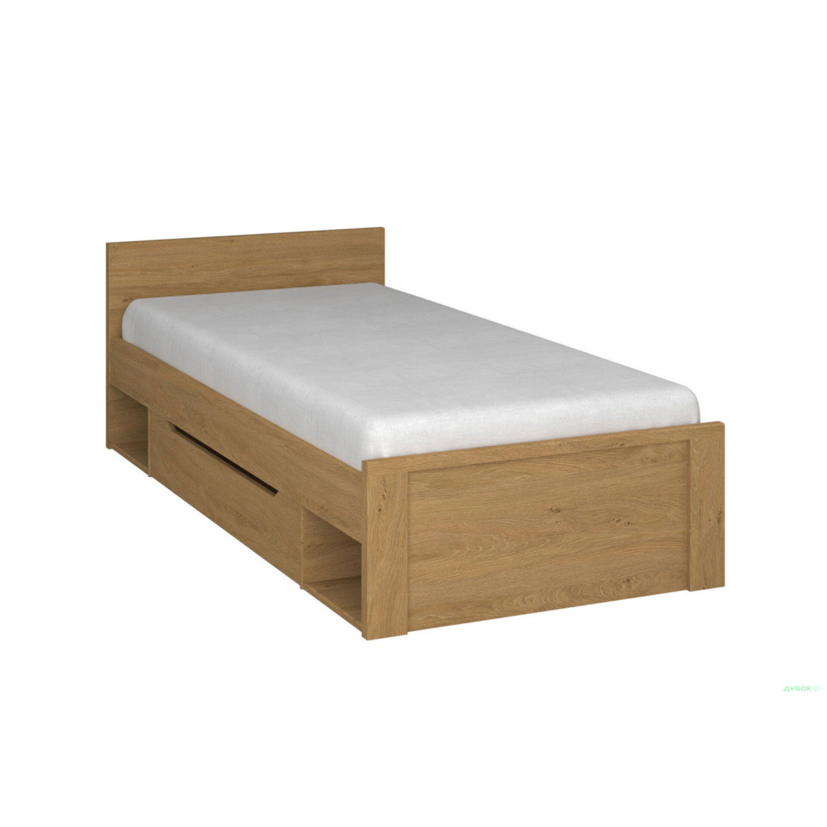 Κρεβάτι Pavi Μονό Βελανιδιά με Πάτωμα 900x200εκ