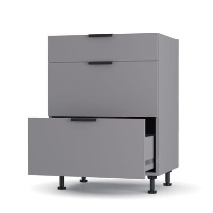 Craft Κάτω Ντουλάπι Συρταριέρα Γραφίτης 60x48x82