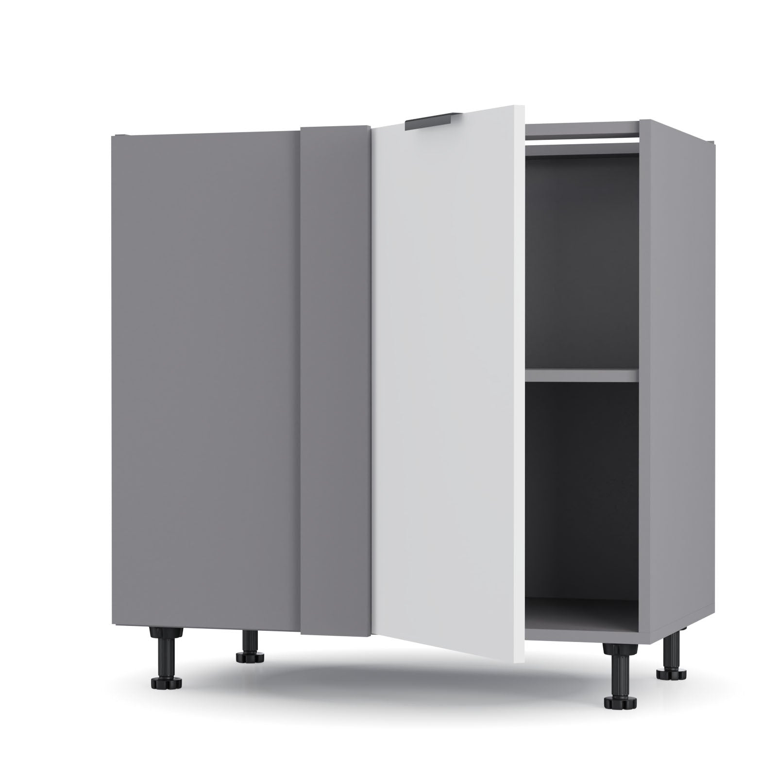 Craft Κάτω Γωνιακό Ντουλάπι Λευκό 80x48x82