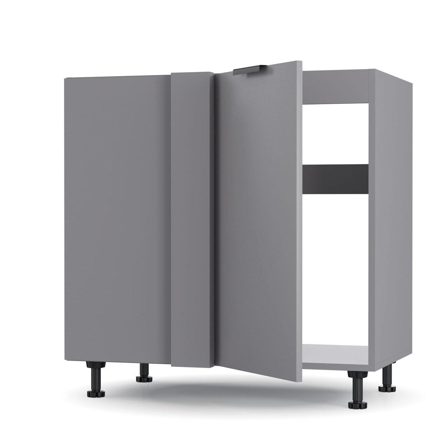 Craft Κάτω Γωνιακό Ντουλάπι Γραφίτη 100x48x82