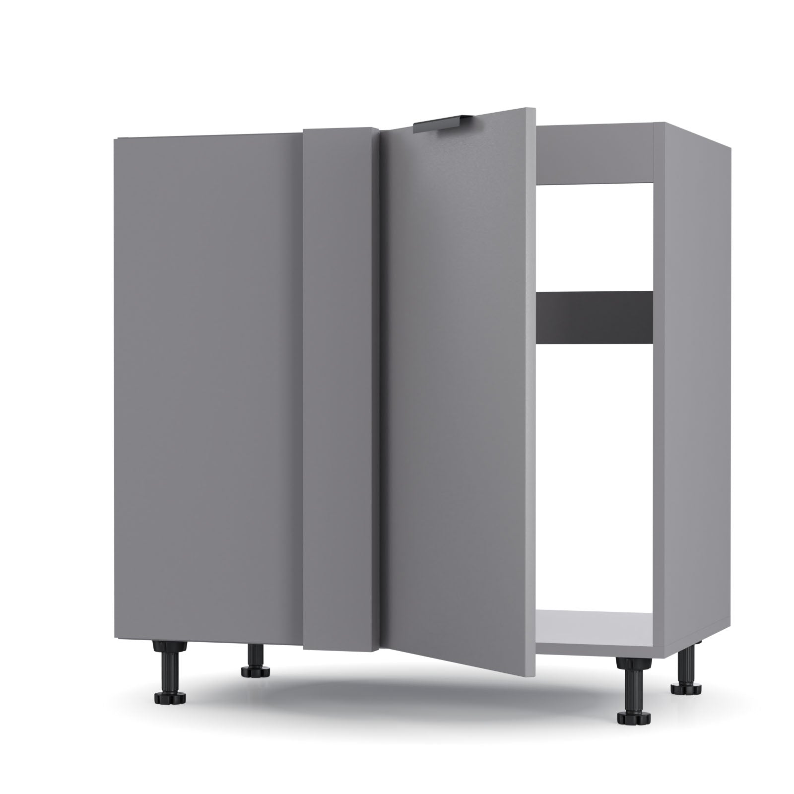 Craft Κάτω Γωνιακό Ντουλάπι Γραφίτη 100x48x82