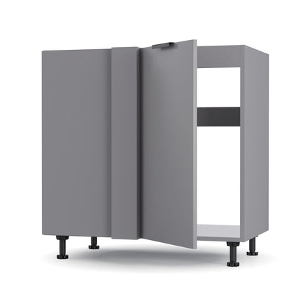 Craft Κάτω Γωνιακό Ντουλάπι Γραφίτη 100x48x82