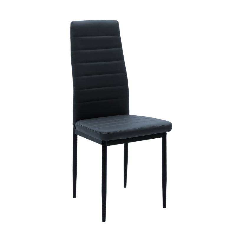 Καρέκλα Parker Pu Ανθρακί-Μαύρο Πόδι 42X48X98
