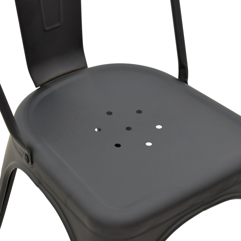 Καρέκλα Utopia Μέταλλο Μαύρο Ματ 44X44X85