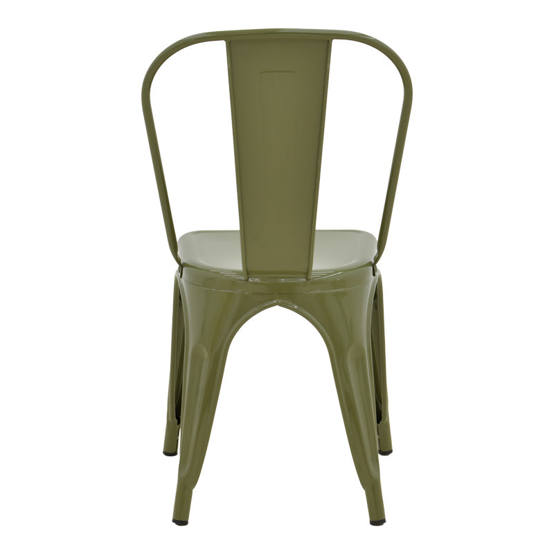 Καρέκλα Utopia Μέταλλο σε Λαδί Απόχρωση 44x44x85