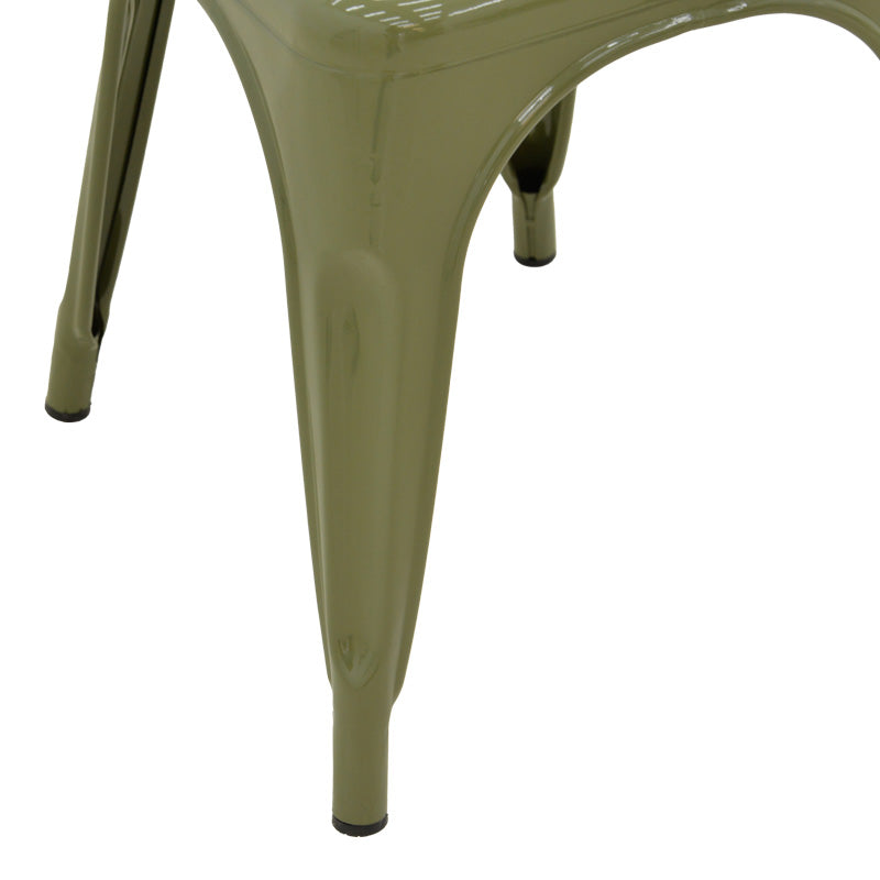 Καρέκλα Utopia Μέταλλο σε Λαδί Απόχρωση 44x44x85