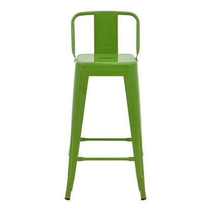 Σκαμπό Μπαρ με Πλάτη Utopia Μέταλλο σε Πράσινη Απόχρωση 42x42x97
