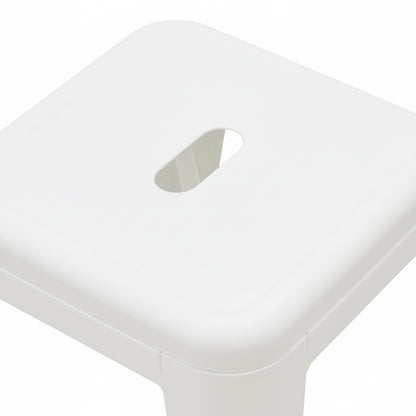 Σκαμπό Utopia Μέταλλο σε Λευκή Ματ Απόχρωση 30x30x45