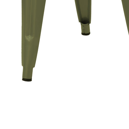 Σκαμπό Utopia Μέταλλο σε Λαδί Απόχρωση 30x30x45