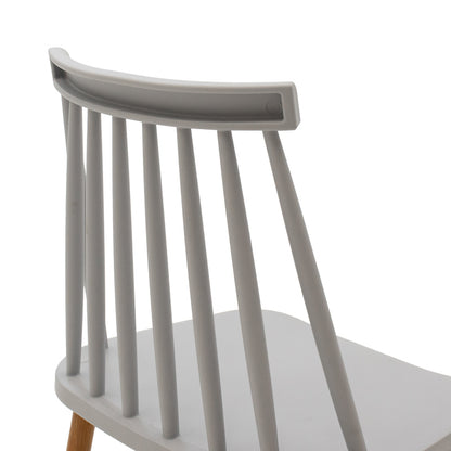 Καρέκλα Aurora Γκρι PP-Φυσικό Μεταλλικό Πόδι 42x49.5x77