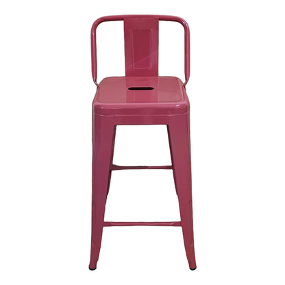 Utopia Terracotta Mid-Height Bar Stool with Backrest 42x42x86