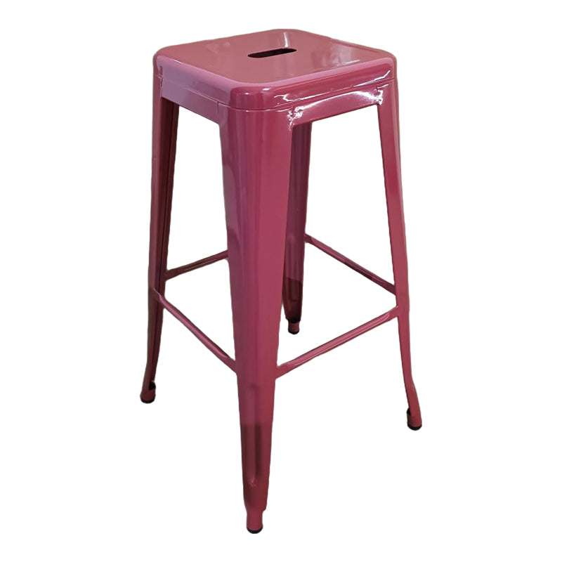 Utopia Bar Stool Metal Terracotta 42x42x76